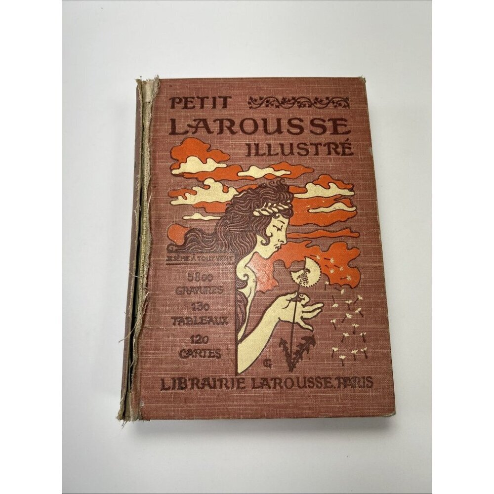 Antique Petit Larousse Illustre - Claude Auge - 1906- Librairie Larousse Paris
